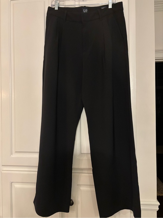 GAP Pants - GAP 365 High Waist Black Knit Wide-Leg Pants size 12